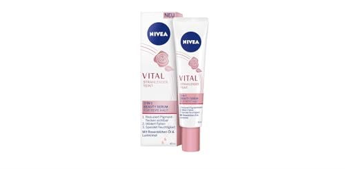 NIVEA Vital 3-in-1 Beauty Serum 40ml - Hydrating & Firming Face Serum for Mature Skin