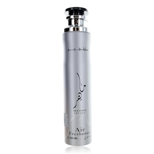 Lattafa Maahir Legacy Air Freshener - Citrus & Woody Scent, 10.1 oz