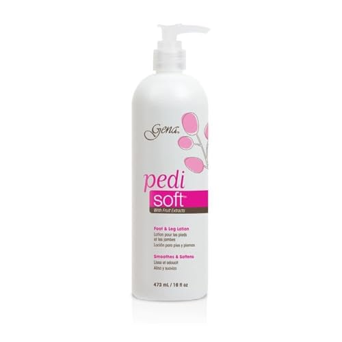 Gena Pedi Soft Lotion 16 oz with Pump - Moisturizing Aloe Vera Formula