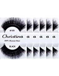 Christina 6-Pack False Eyelashes - Natural Look, Easy Application