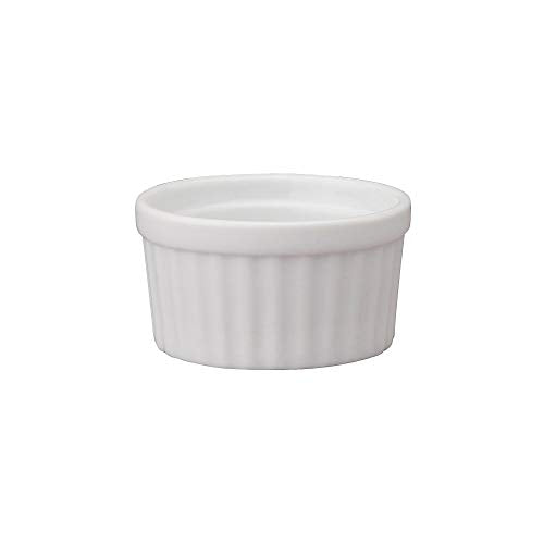 HIC Kitchen Mini Butter Crock Ramekin Set - Fine Porcelain, 1-Ounce