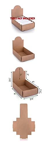 AZBB Kraft Arched Lip Balm Tube Display Boxes holds 12 Tubes – 5 (Arizona Bath & Body)