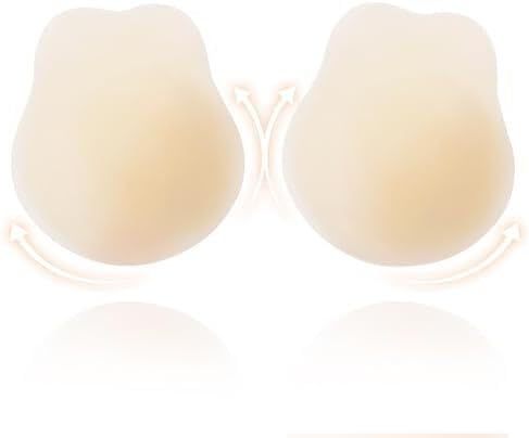 Sticky Bra - Push Up Adhesive Backless Strapless Bra for Women | Reusable Silicone Nipple Covers