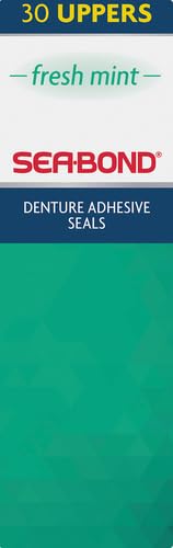 Sea-Bond Denture Adhesive Seals, Zinc-Free Fresh Mint, 60-Count Pack