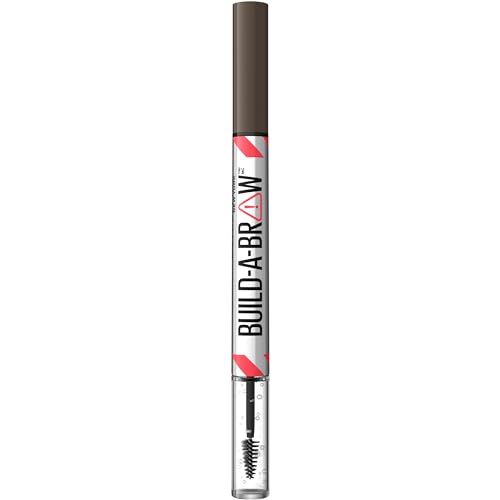 Maybelline Build-A-Brow 2-in-1 Eyebrow Pen & Gel, Black Brown