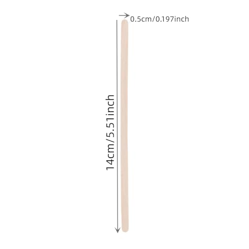 300pcs Birch Wood Coffee Stirrers & Wax Applicator Sticks