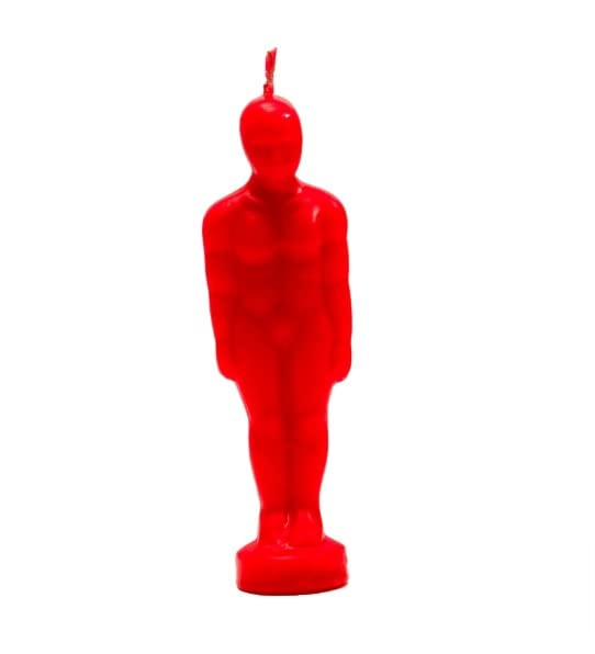 Red Male Shape Spellcasting Candle for Wicca & Hoodoo Rituals