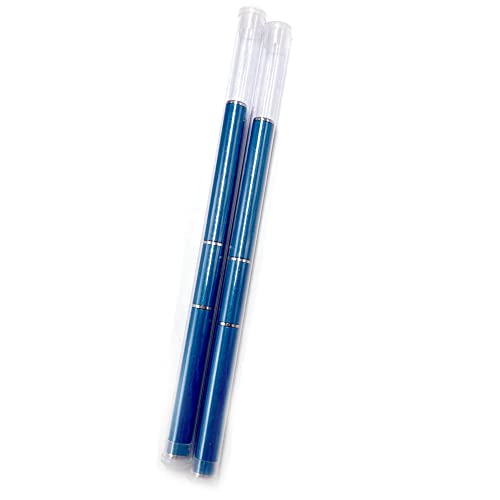 Aliotech Dual-Ended Polygel Nail Brush & Picker Kit - Stainless Steel & Nylon, Lake Blue, 2 Pack