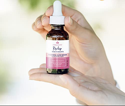 Organic Rosehip Seed Oil Serum with Jojoba & Vitamin E for Hydrating Skin