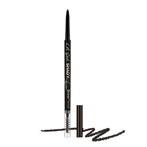 L.A. Girl Shady Slim Brow Pencil - 3 Pack, Blackest Brown