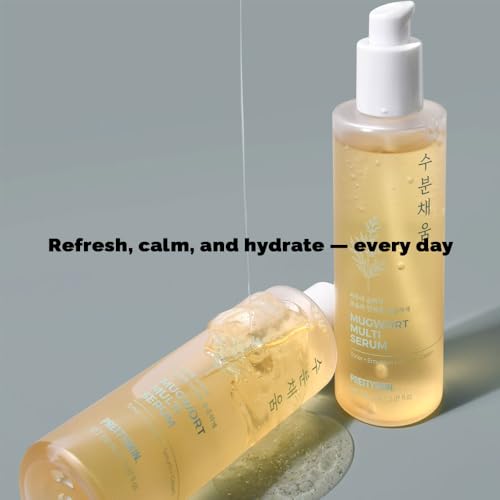 PRETTYSKIN Mugwort Hydrating Facial Serum 5.07oz - 4-in-1 Korean Skincare for Dry & Sensitive Skin