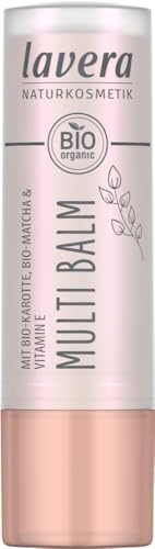 lavera Multi Balm Sunrise Rosé 04 - Vegan Cream Makeup for Eyes, Lips & Cheeks