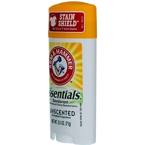 Arm & Hammer Essentials Natural Deodorant Unscented 2.5oz Pack of 4 - Aluminum-Free