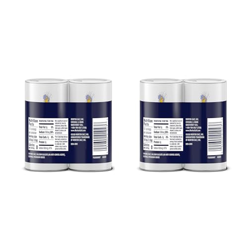 Morton Iodized Salt Shaker Set - 8oz, 4 Pack