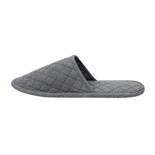 Ibluelover Portable Travel Spa Slippers Grey - Foldable Closed Toe with Non-Slip Sole