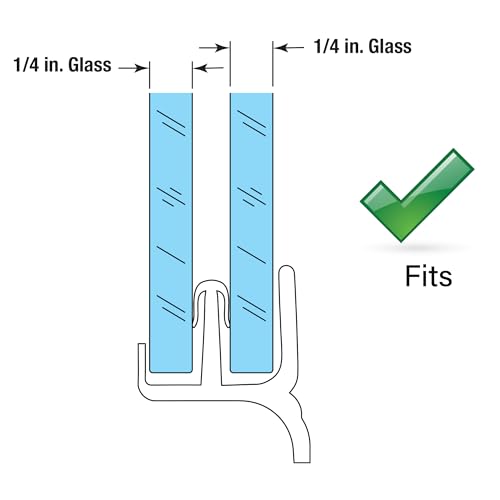 Prime-Line Tub Enclosure Bottom Guide for Shower Doors - Clear Vinyl Snap-In