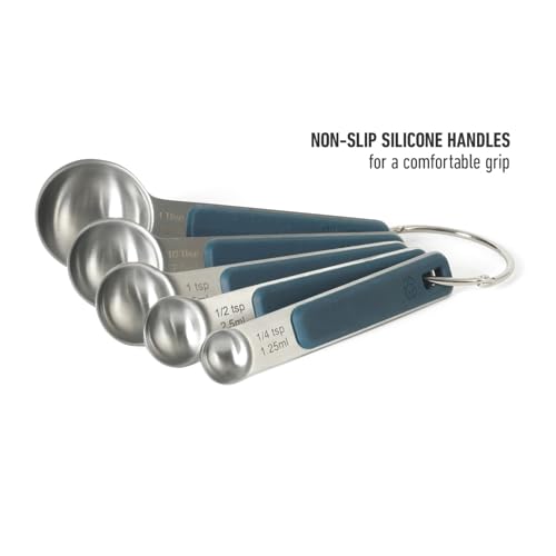 Calphalon 5-Piece Measuring Spoon Set with Silicone Grip