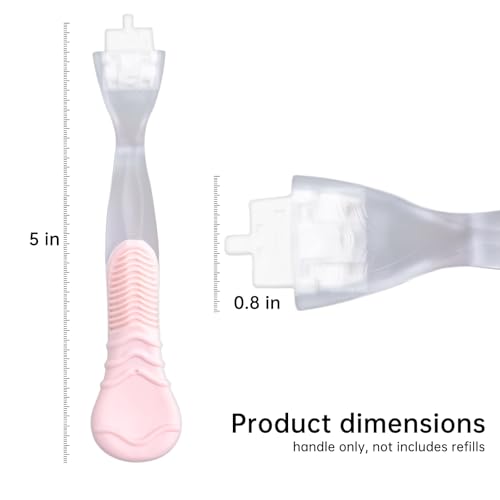 TEITEAI 2 Pack Replacement Razor Handle for Venus Razors - Pink