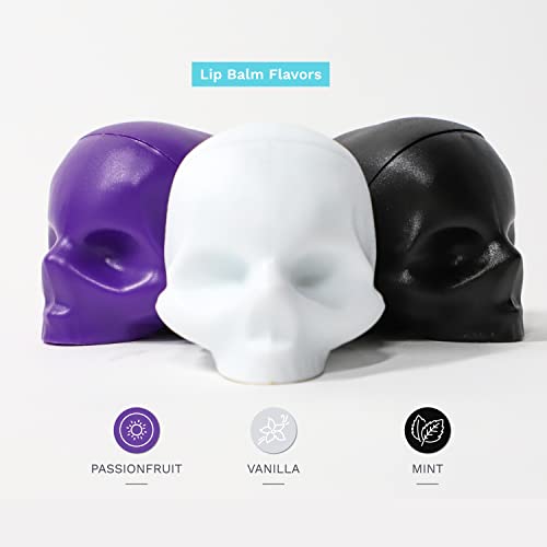 Rebels Refinery 3-Piece Neapolitan Skull Lip Balm Bundle - Purple