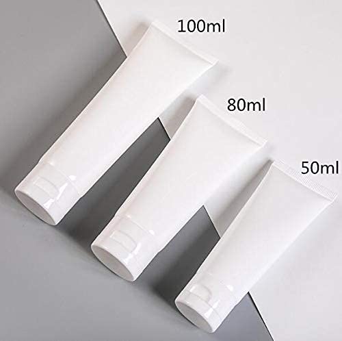 20PCS 80ml Travel Squeeze Bottles with Flip Caps - Plastic Cosmetic Containers