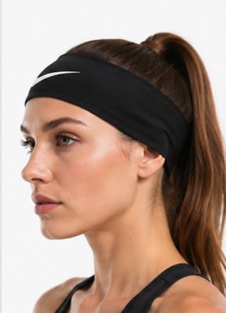 Nike Dri-FIT Fury Sweat-Wicking Sports Headband with Silicone Grips