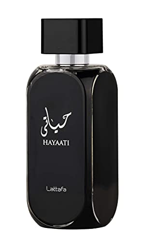 Lattafa Hayaati Eau de Parfum for Men and Women, 3.4 oz Woody Aromatic