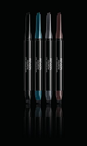 Revlon ColorStay 2-in-1 Angled Kajal Eyeliner - Waterproof Smokey Eye Makeup, Evergreen