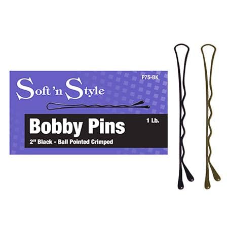 Soft 'N Style Bronze Bobby Pins Box 1lb 2 Inch Hair Accessories