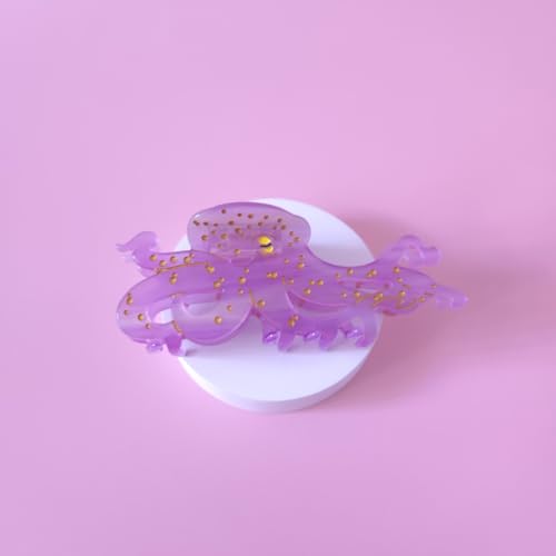 Large Octopus Hair Claw Clip - Durable Acetate Sea Creature Hair Accessory