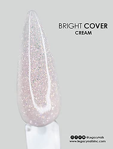 Legacy Nails Professional Bright Cover Acrylic Powder - 2 oz Cream Shimmer