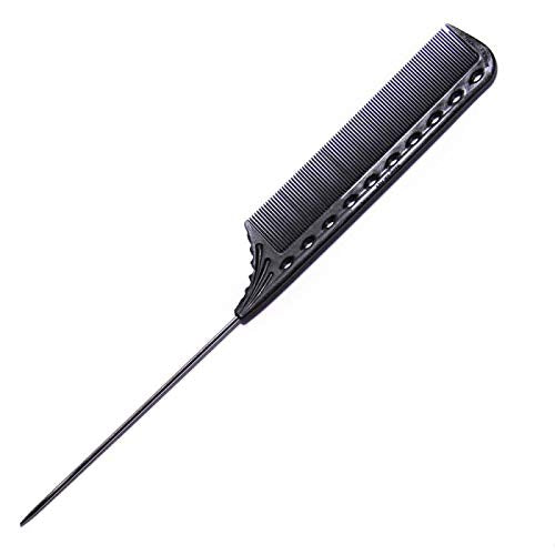 Y.S. Park YS-112 Fine Tooth Pin Tail Comb – Carbon Black, 90 g (Pack of 1)