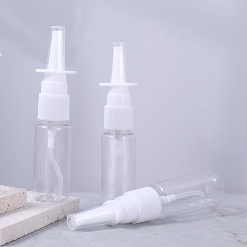 Simarro 6-Pack 20ml Reusable Nasal Spray Bottles with Fine Mist Nozzle