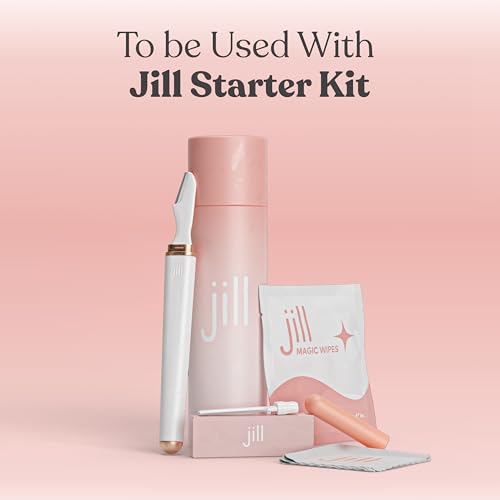 Jill Magic Wipes | Dermaplane Oil Wipes for Pre-Shave Dermaplaning Skin Prep, for All Skin Types, Vegan-Friendly Ingredients Vitamin E + Argan Oil, 6 Pack