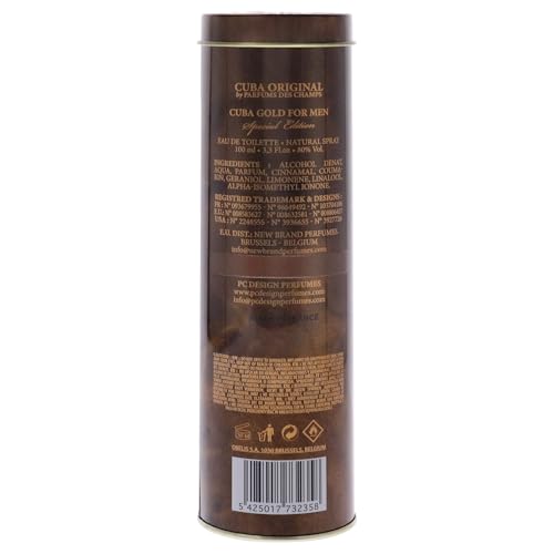 Cuba Gold Special Edition Eau De Toilette Spray for Men - 3.4 oz