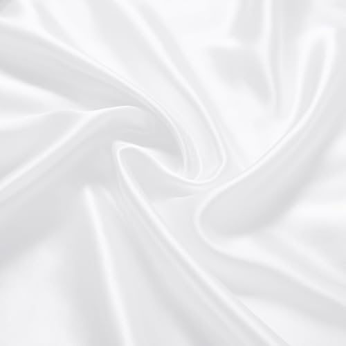 Horbaunal Satin Crib Sheets 2 Pack - Soft & Silky Fitted Baby Sheets for Sensitive Hair, 52" x 28"
