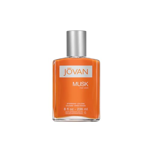 Jovan Musk After Shave Cologne for Men - 8 oz Floral Fragrance