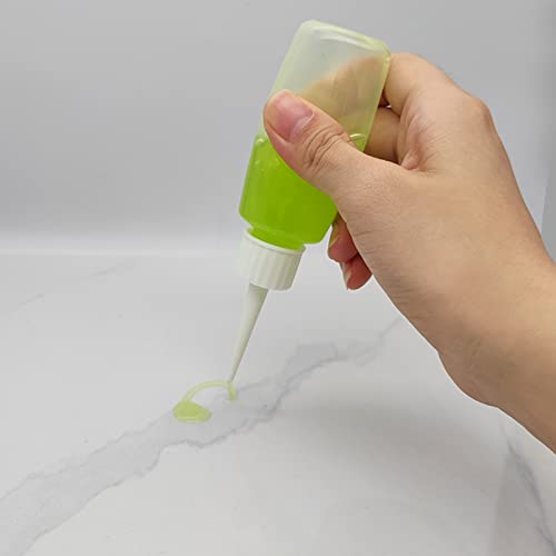 6 PCS 50ml Squeeze Applicator Bottles - Easy Fill, Fine Tip
