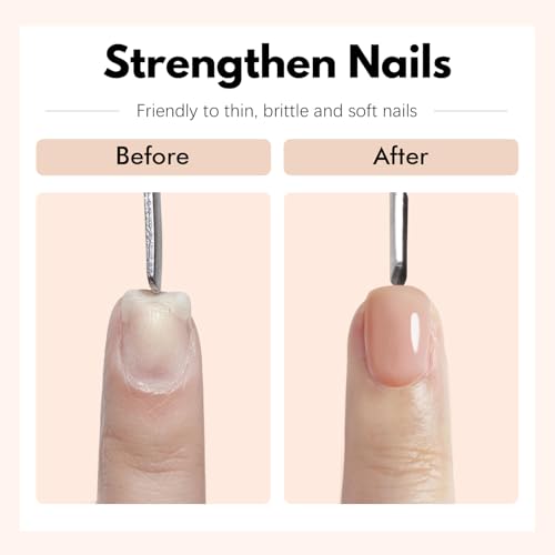FZANEST Nude Hema-Free Gel Builder Base #17 0.51 fl oz – TPO-free Self-Leveling Soak-Off