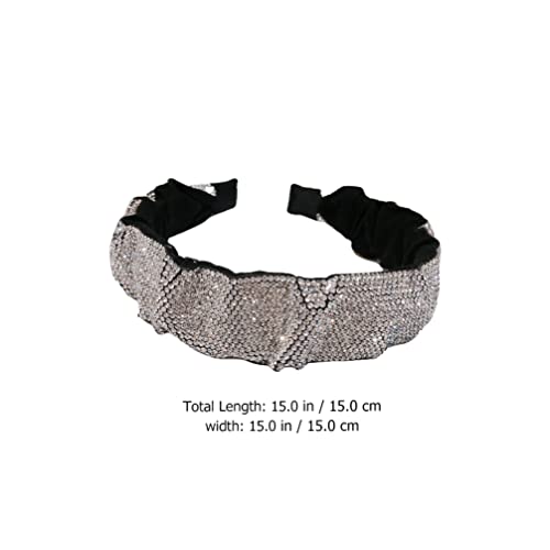Silver Rhinestone Headband for Weddings & Parties - Elegant Hair Accessory
