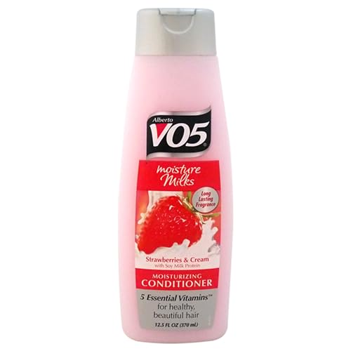 VO5 Moisture Milks Strawberries & Cream Hair Conditioner 12.5 Fl Oz - Moisturizing & Revitalizing