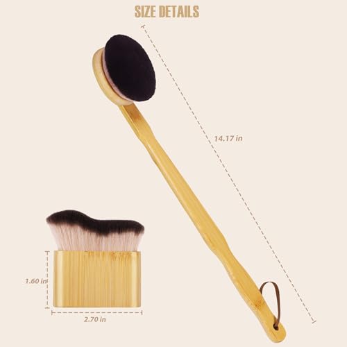 Self Tanner Brush Body Tanning for Tan Makeup Kabuki Back Applicator
