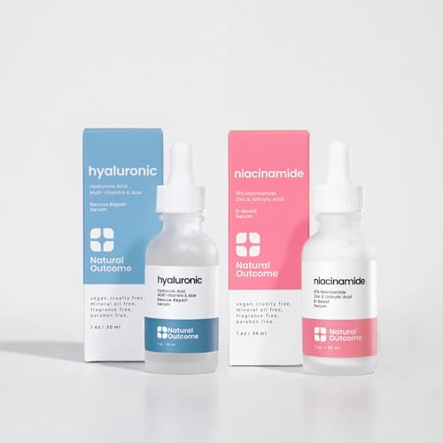 Natural Outcome Hyaluronic Acid & Niacinamide Serum Set - 1 oz Each