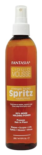 Fantasia Liquid Mousse Mega Hold Hair Spray, 10 oz - Sculpt & Freeze