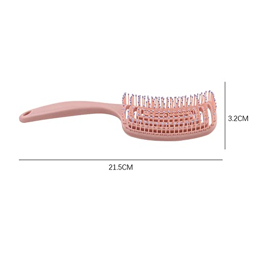 Curved Vented Hair Brush for Fast Detangling & Blow Drying