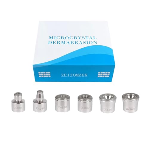 Diamond Microdermabrasion Kit with 6 Tips for Facial Skin Exfoliation