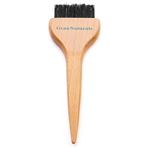 GranNaturals Hair Dye Brush - Precise Hair Color Applicator with Wooden Handle