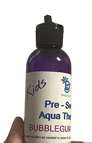 Diva Stuff Kids Pre-Swim Lotion - Chlorine Neutralizing Moisturizer, 4 oz, Bubblegum Scent