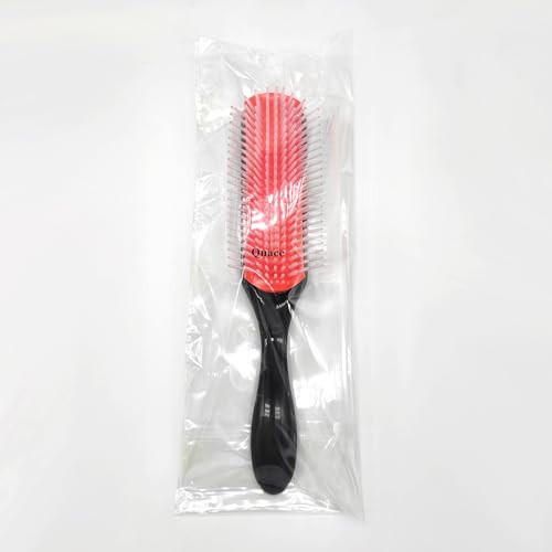 Quacc 9-Row Detangling Hair Brush for Curly Hair - Wet & Dry