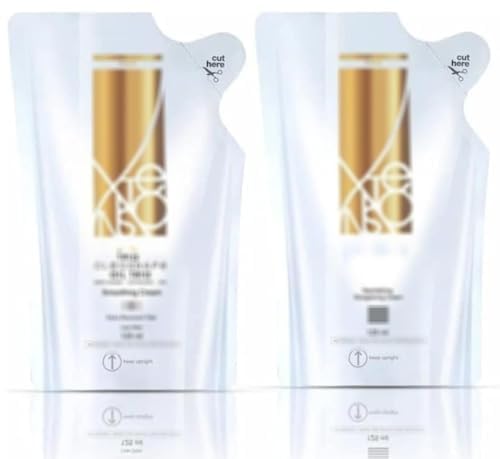 Real Hair Straightening Cream - 125ml + Neutralizer 125ml | Smooth & Sleek Finish