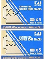 KAI Stainless Steel Double Edge Razor Blades - 10 Pack